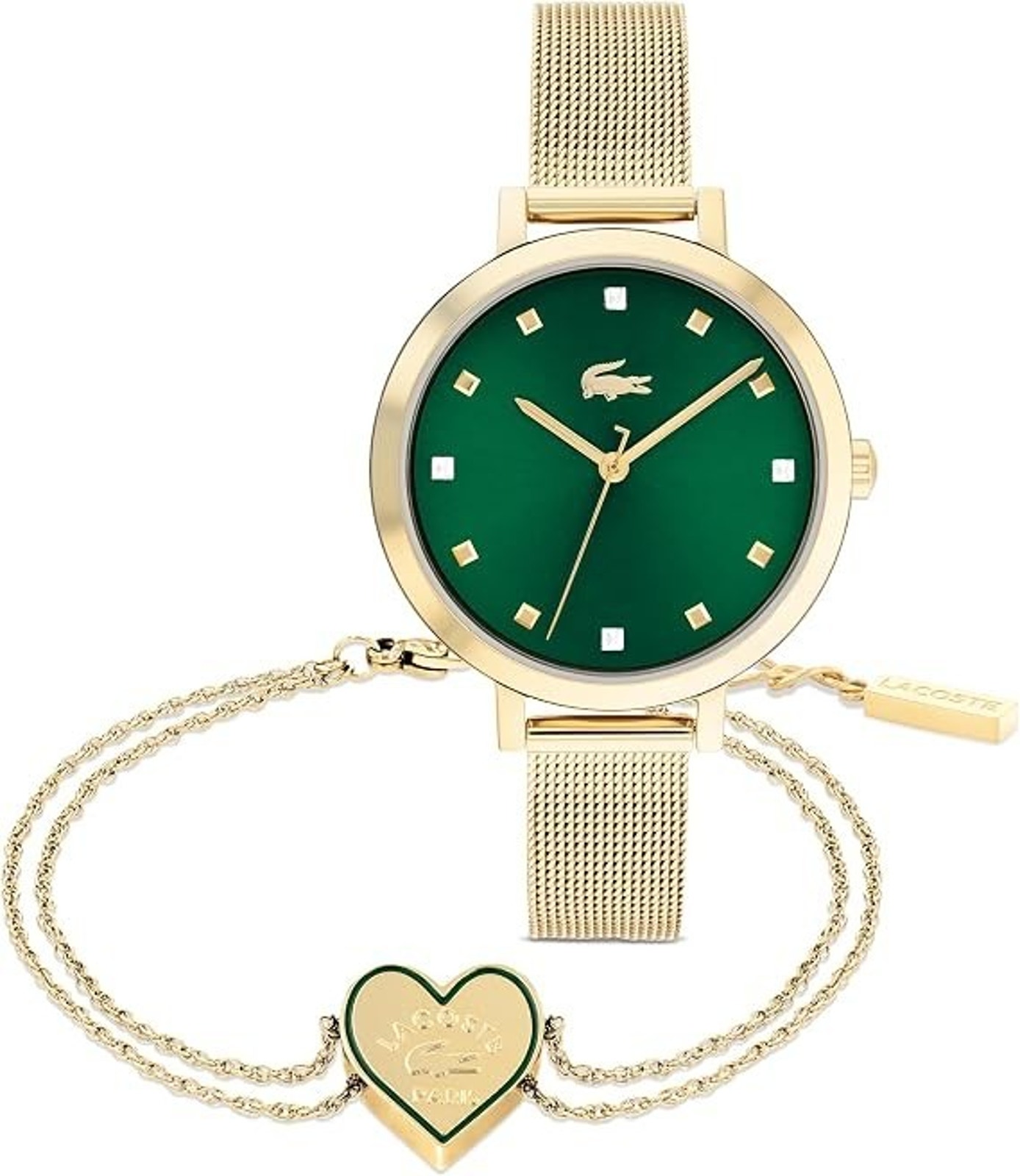 Lacoste Womens Gold Mesh Watch Bracelet Set 195
